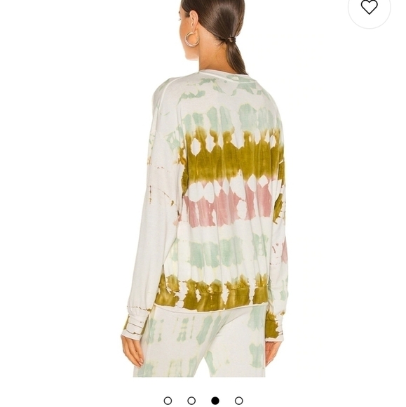 New Young Fabulous & Broke Caroline Willowgreen Wash Sweatshirt NWT Size Medium - Picture 3 of 5
